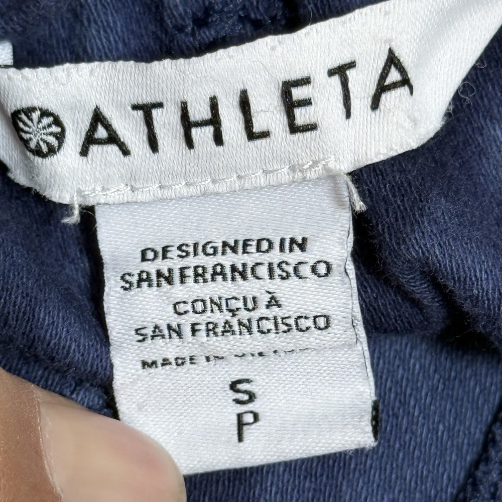 Athleta Farallon Jogger Women S Tie Dye Cotton Blue Pattern 988048-01 - Picture 3 of 14